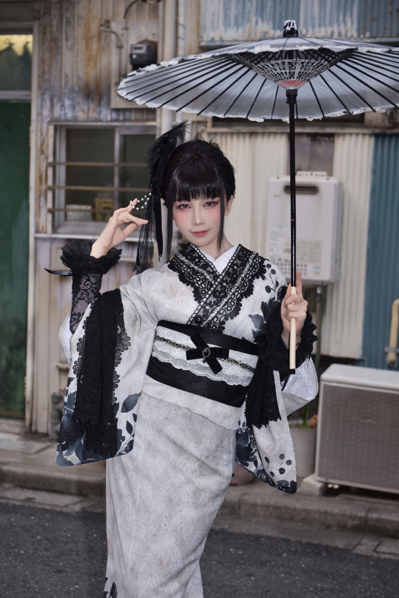 水淼Aqua#个人造型 蕾丝和服【70P-99MB】