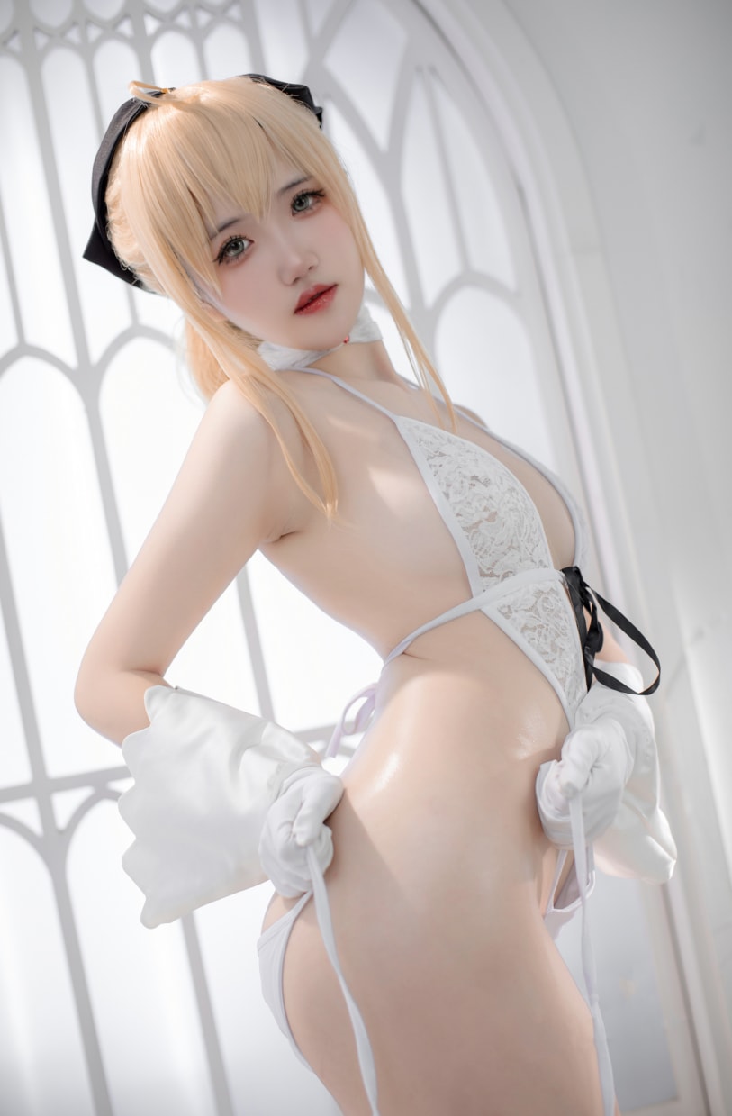 阿薰kaOri –#FGO 白Saber--佳人作品！