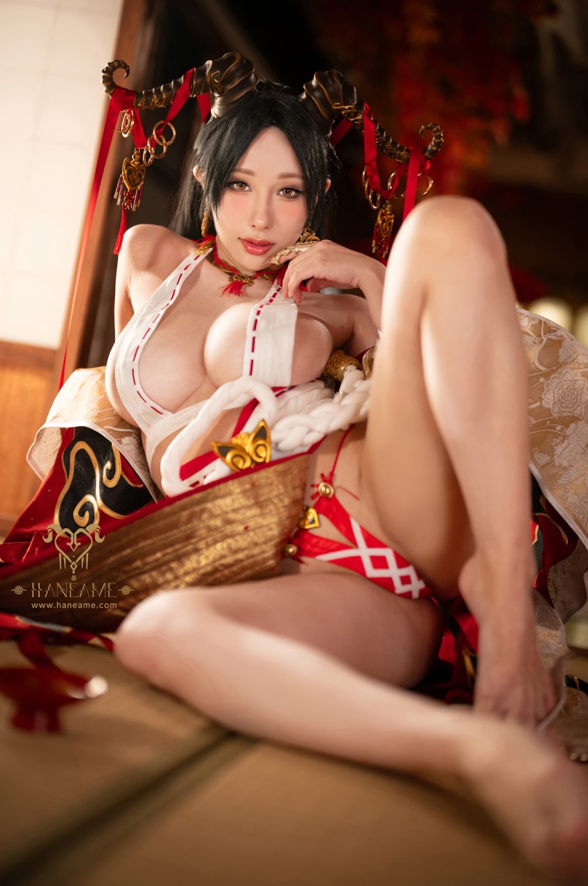 雨波_HaneAme –#Lustful Goat Miko邪羊巫女--新作流出！