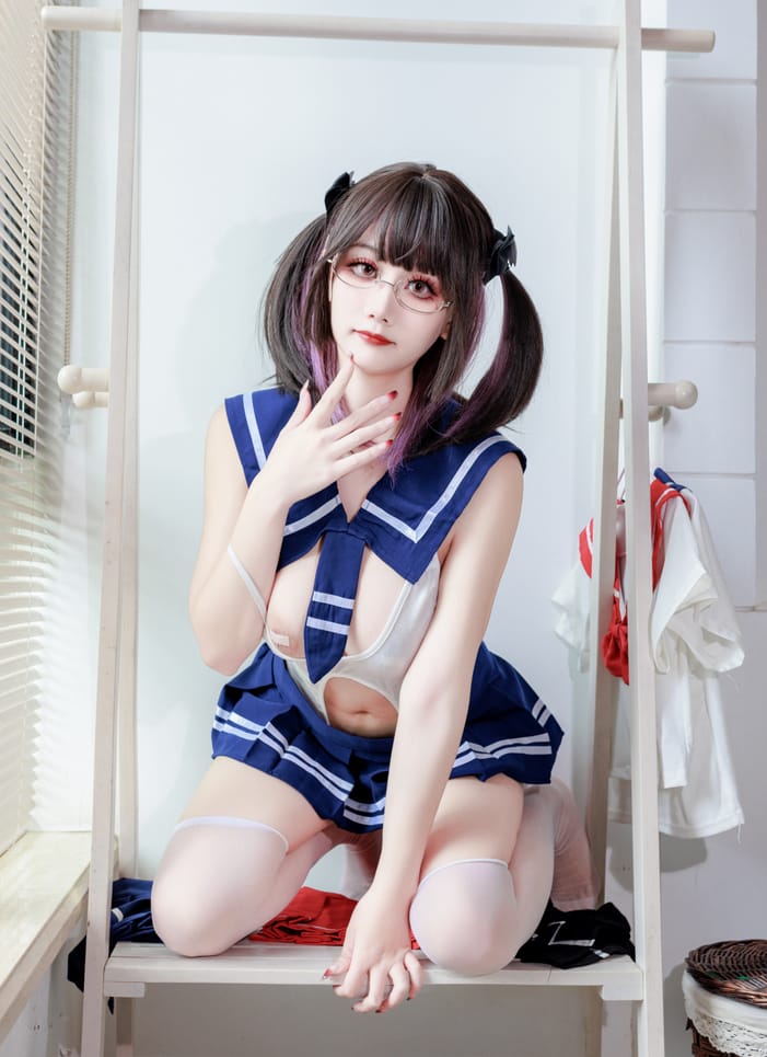 阿雪雪 –#连体水手服--精品发布！
