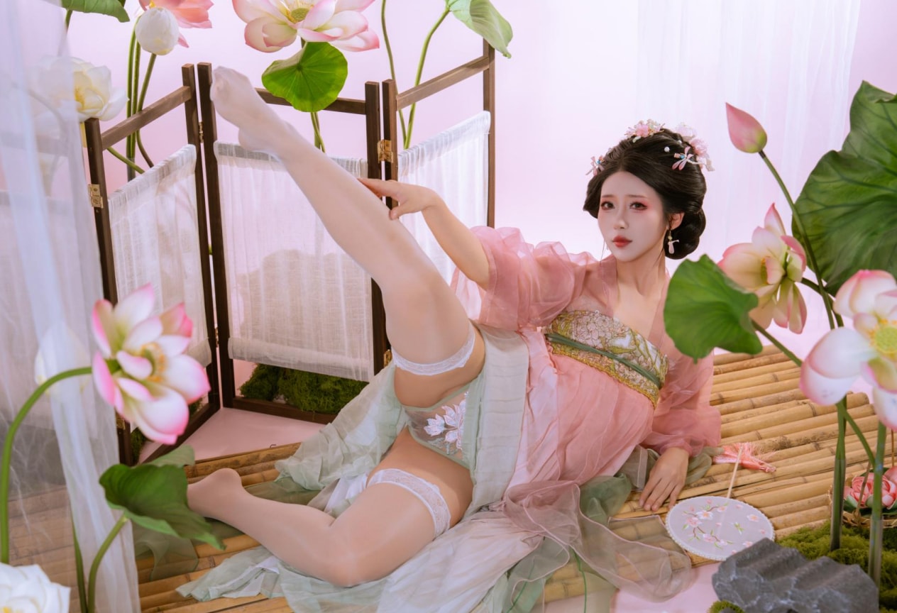 云溪溪#奶桃 采莲--只能说太好看了吧！